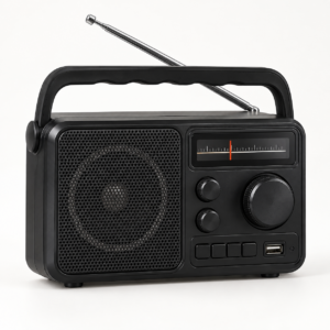 Radio portátil recargable con USB