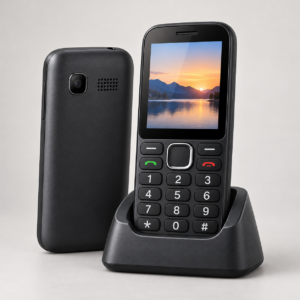 Teléfono celular con base de carga
